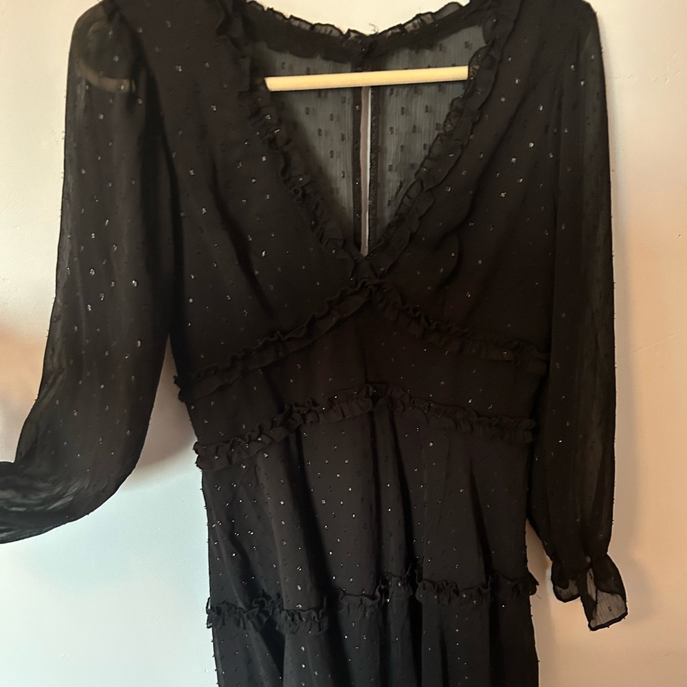 B. Smart - Size 7- black sparkle dress